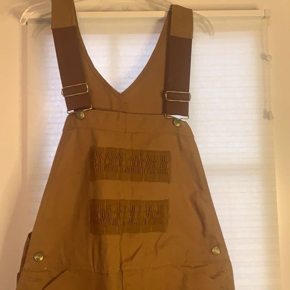 Vintage Liberty Tan Brown Bib Overalls Fowl Waterproof Hunting Small Regular - Picture 2 of 6